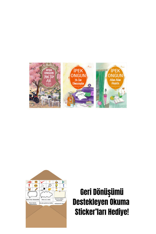 Artemis Yayınları İpek Ongun 3 Kitap Set + Okuma Sticker'Ları