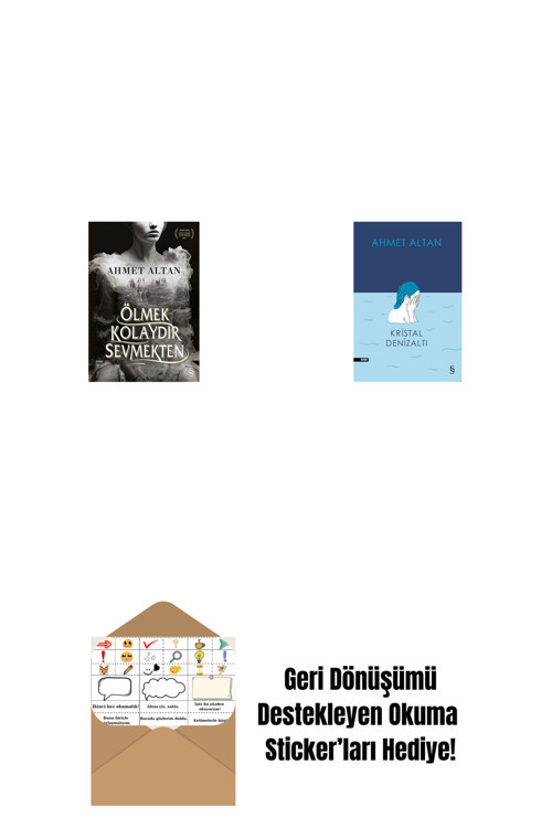Everest Yayınları Ölmek Kolaydır Sevmekten + Kristal Denizaltı + Okuma Sticker'Ları