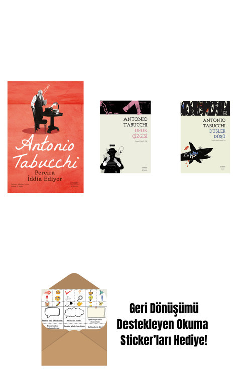 Everest Yayınları Pereira İddia Ediyor + Ufuk Çizgisi + Düşler Düşü + Okuma Sticker'Ları
