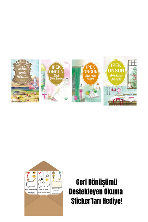 Artemis Yayınları İpek Ongun 4 Kitap Set + Okuma Sticker'Ları