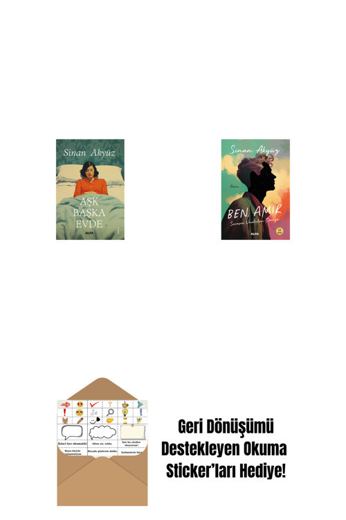 Alfa Yayıncılık Aşk Başka Evde + Ben Amir + Okuma Sticker'Ları