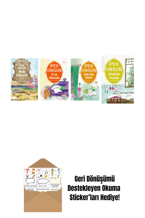 Artemis Yayınları İpek Ongun 4 Kitap Set + Okuma Sticker'Ları