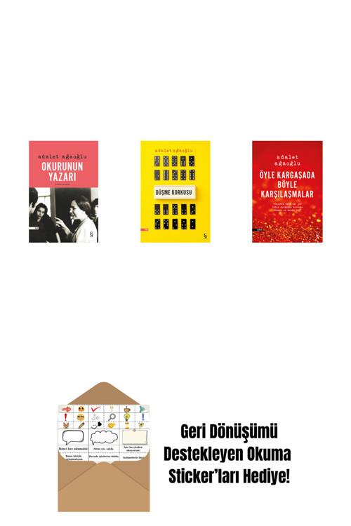 Everest Yayınları Okurunun Yazarı + Düşme Korkusu + Öyle Kargaşada Böyle Karşılaşmalar + Okuma Sticker'Ları