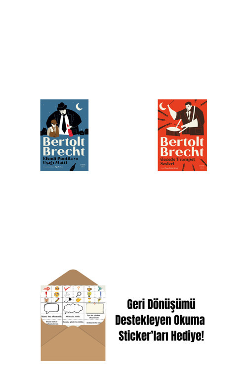 Everest Yayınları Efendi Puntila Ve Uşağı Matti + Gecede Trampet Sesleri + Okuma Sticker'Ları