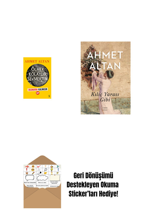 Everest Yayınları Ölmek Kolaydır Sevmekten (Okumayan Kalmasın) + Kılıç Yarası Gibi + Okuma Sticker'Ları