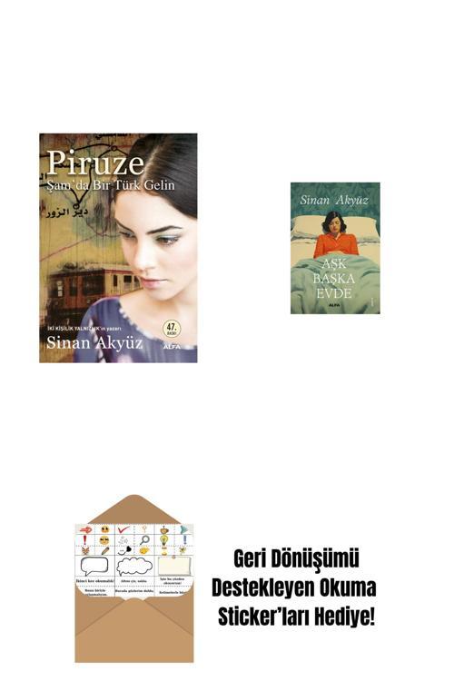 Alfa Yayıncılık Piruze - Şam'Da Bir Türk Gelin + Aşk Başka Evde + Okuma Sticker'Ları