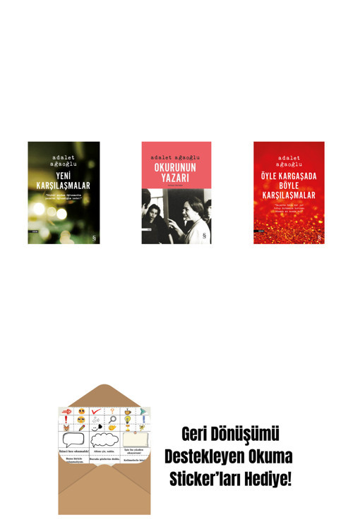 Everest Yayınları Yeni Karşılaşmalar + Okurunun Yazarı + Öyle Kargaşada Böyle Karşılaşmalar + Okuma Sticker'Ları