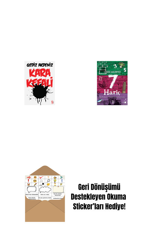 Everest Yayınları Kara Kefali + 7 Hariç + Okuma Sticker'Ları