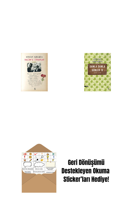 Everest Yayınları Halim'E İthaflar + Damla Damla Günler 4 + Okuma Sticker'Ları