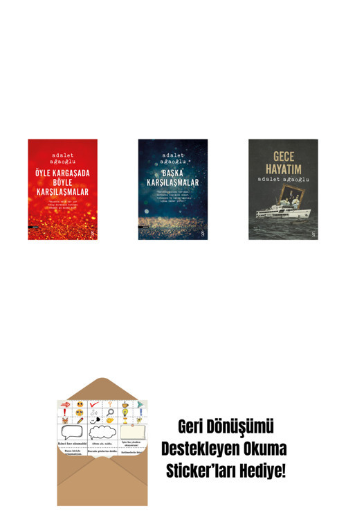 Everest Yayınları Öyle Kargaşada Böyle Karşılaşmalar + Başka Karşılaşmalar + Gece Hayatım + Okuma Sticker'Ları