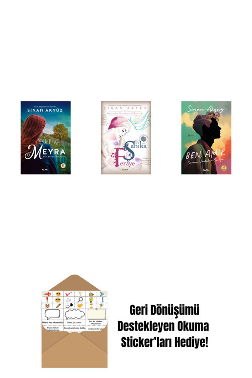 Alfa Yayıncılık Sinan Akyüz 3 Kitap Set + Okuma Sticker'Ları
