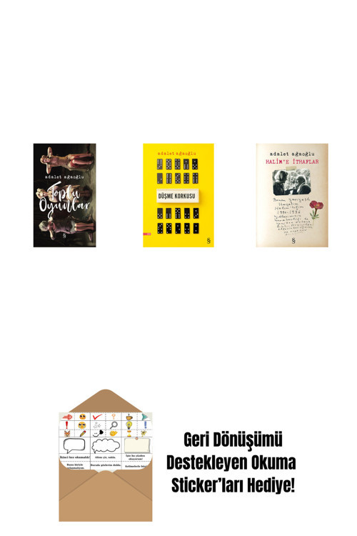 Everest Yayınları Toplu Oyunlar (Ciltli) + Düşme Korkusu + Halim'E İthaflar + Okuma Sticker'Ları