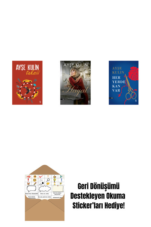 Everest Yayınları Taksiii + Hayal + Her Yerde Kan Var (Ciltli) + Okuma Sticker'Ları