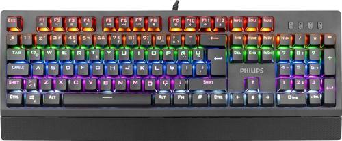 PHILIPS SPK8403 Siyah Rainbow Aydınlatmalı Mekanik Gaming Oyuncu Klavyesi