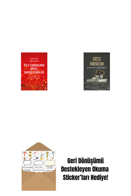 Everest Yayınları Öyle Kargaşada Böyle Karşılaşmalar + Gece Hayatım + Okuma Sticker'Ları