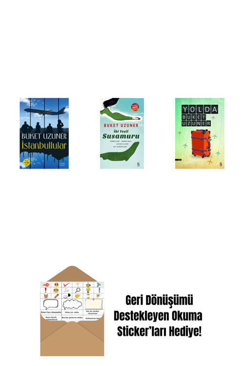 Everest Yayınları İstanbullular + İki Yeşil Su Susamuru (Midi Boy) + Yolda + Okuma Sticker'Ları