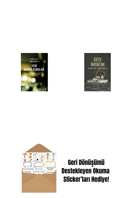 Everest Yayınları Yeni Karşılaşmalar + Gece Hayatım + Okuma Sticker'Ları