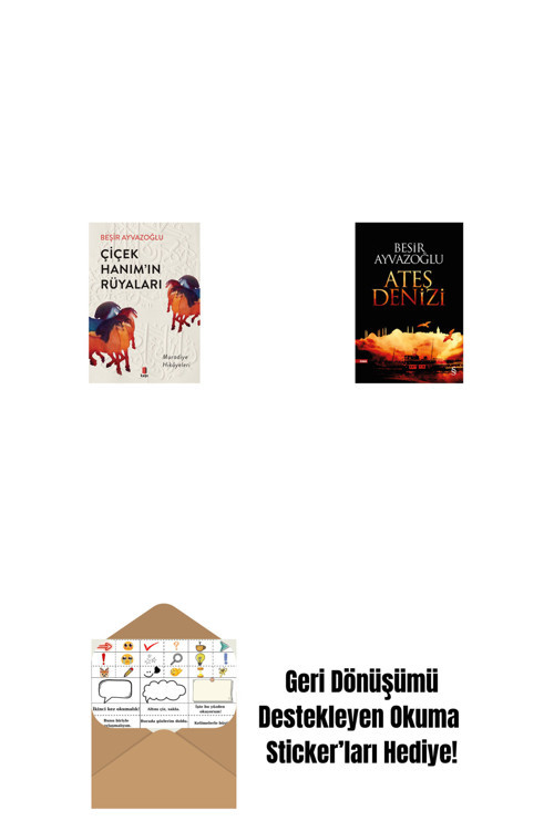 Everest Yayınları Çiçek Hanımın Rüyaları + Ateş Denizi + Okuma Sticker'Ları