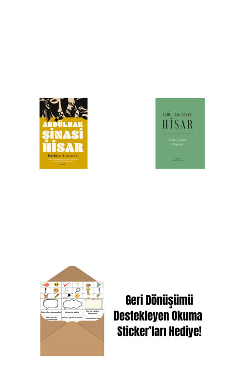 Everest Yayınları Edebiyat Yazıları 2 + Geçmiş Zaman Fıkraları (Ciltli) + Okuma Sticker'Ları