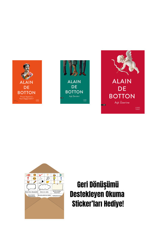 Everest Yayınları Proust Yaşamınızı Nasıl Değiştirebilir? + Aşk Dersleri + Aşk Üzerine + Okuma Sticker'Ları
