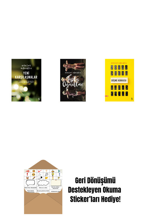Everest Yayınları Yeni Karşılaşmalar + Toplu Oyunlar (Ciltli) + Düşme Korkusu + Okuma Sticker'Ları