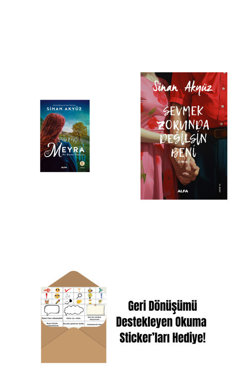 Alfa Yayıncılık Meyra - Bir Bosna Hikayesi + Sevmek Zorunda Değilsin Beni + Okuma Sticker'Ları