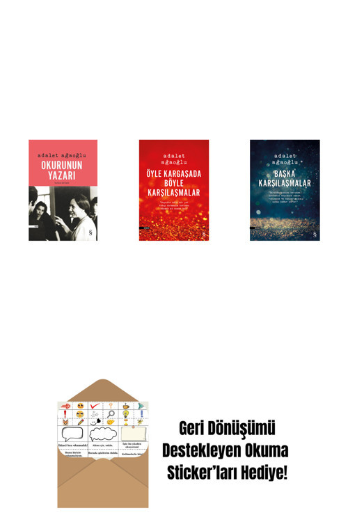 Everest Yayınları Okurunun Yazarı + Öyle Kargaşada Böyle Karşılaşmalar + Başka Karşılaşmalar + Okuma Sticker'Ları
