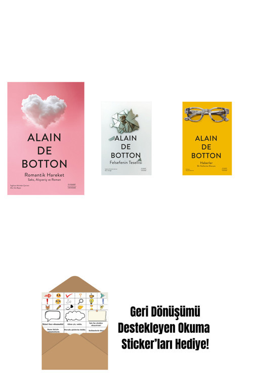 Everest Yayınları Romantik Hareket + Felsefenin Tesellisi + Haberler + Okuma Sticker'Ları