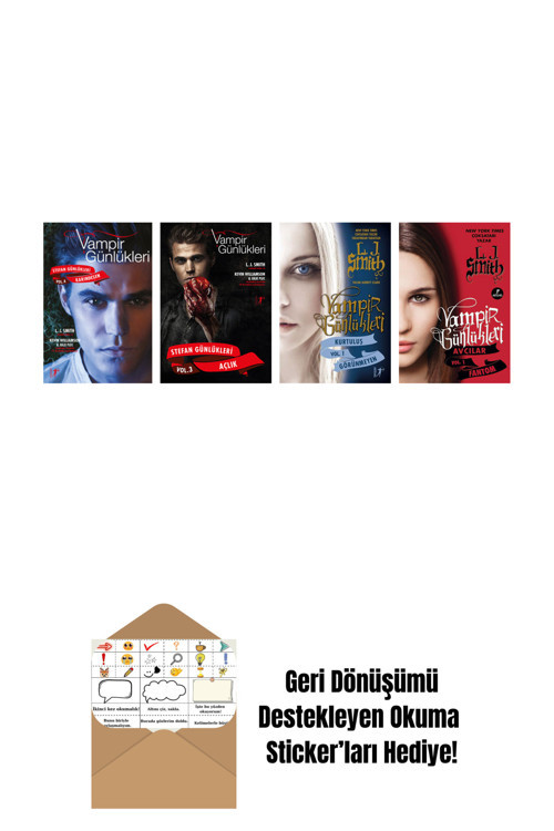 Artemis Yayınları L. J. Smith 4 Kitap Set + Okuma Sticker'Ları