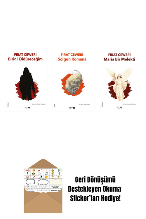 Everest Yayınları Birini Öldüreceğim + Solgun Romans + Maria Bir Melekti + Okuma Sticker'Ları