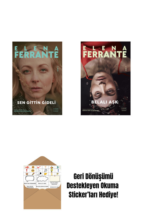 Everest Yayınları Sen Gittin Gideli + Belalı Aşk + Okuma Sticker'Ları