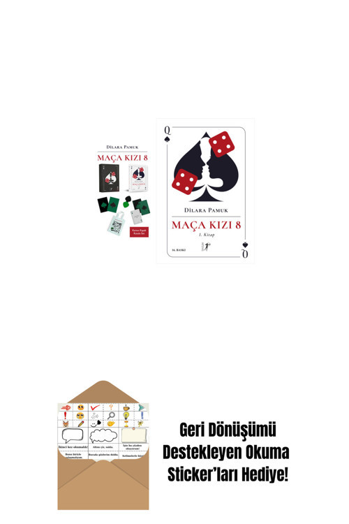 Artemis Yayınları Maça Kızı 8 - 1. Kitap (Karton - 8. Baskı Kutulu Set) + Maça Kızı 8 - 1. Kitap + Okuma Sticker'Ları