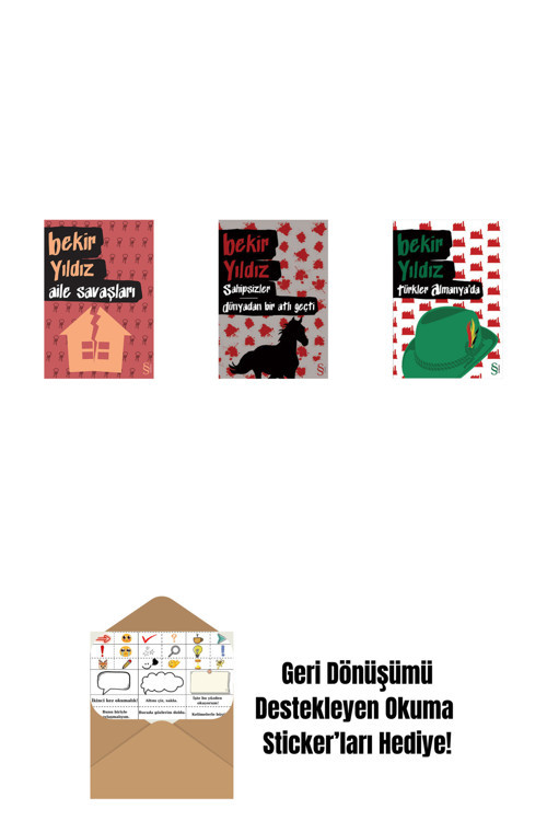 Everest Yayınları Aile Savaşları + Sahipsizler - Dünyadan Bir Atlı Geçti + Türkler Almanya'Da + Okuma Sticker'Ları