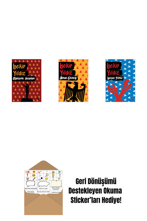 Everest Yayınları Mahşerin İnsanları + Alman Ekmeği + Beyaz Türkü + Okuma Sticker'Ları