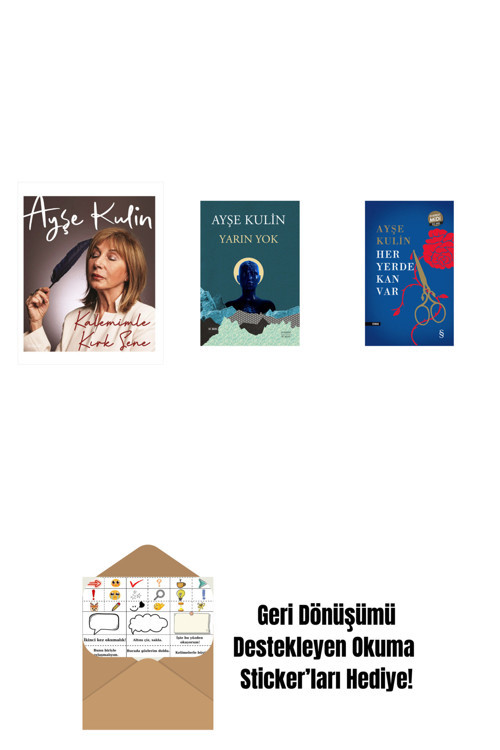 Everest Yayınları Kalemimle Kırk Sene (Ciltli) + Yarın Yok + Her Yerde Kan Var (Midi Boy) + Okuma Sticker'Ları