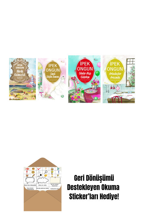 Artemis Yayınları İpek Ongun 4 Kitap Set + Okuma Sticker'Ları