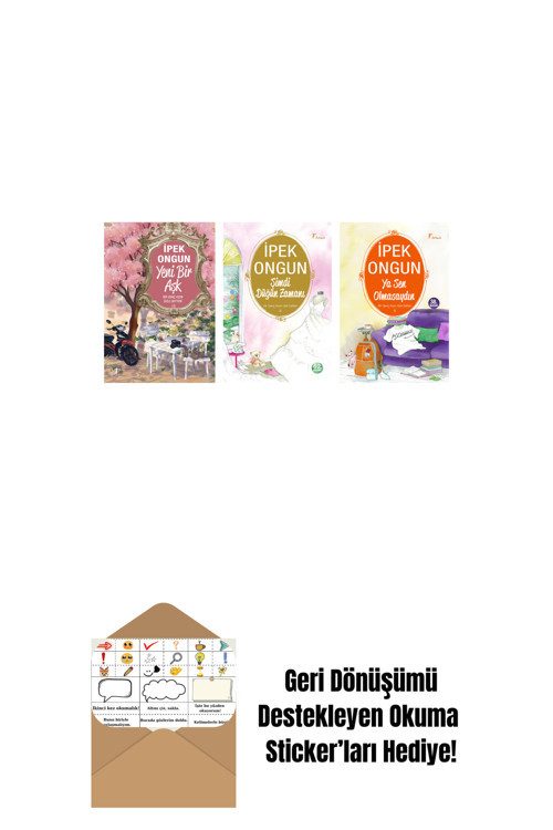 Artemis Yayınları İpek Ongun 3 Kitap Set + Okuma Sticker'Ları