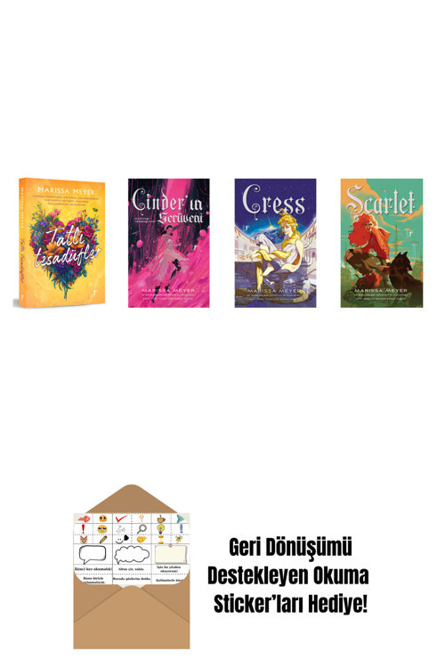 Artemis Yayınları Marissa Meyer 4 Kitap Set + Okuma Sticker'Ları