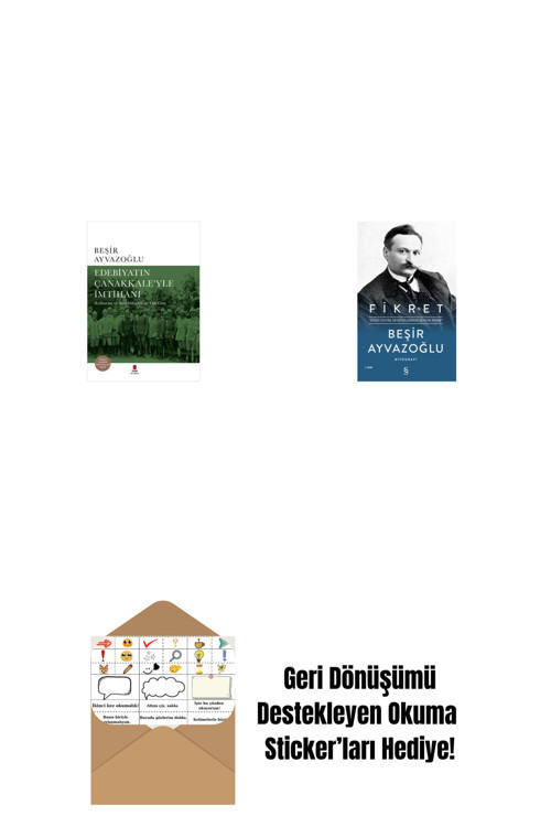 Everest Yayınları Edebiyatın Çanakkale’Yle İmtihanı (Ciltli) + Fikret (Ciltli) + Okuma Sticker'Ları