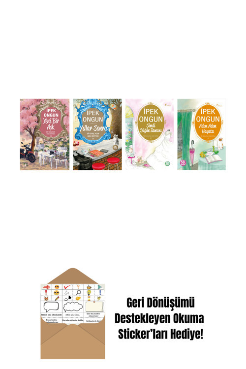 Artemis Yayınları İpek Ongun 4 Kitap Set + Okuma Sticker'Ları
