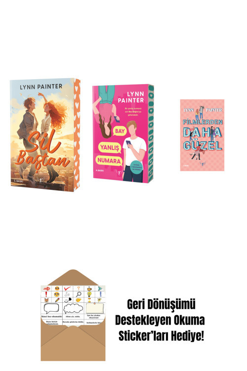Artemis Yayınları Lynn Painter 3 Kitap Set + Okuma Sticker'Ları