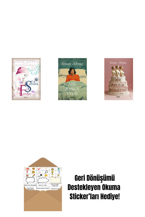 Alfa Yayıncılık Sinan Akyüz 3 Kitap Set + Okuma Sticker'Ları