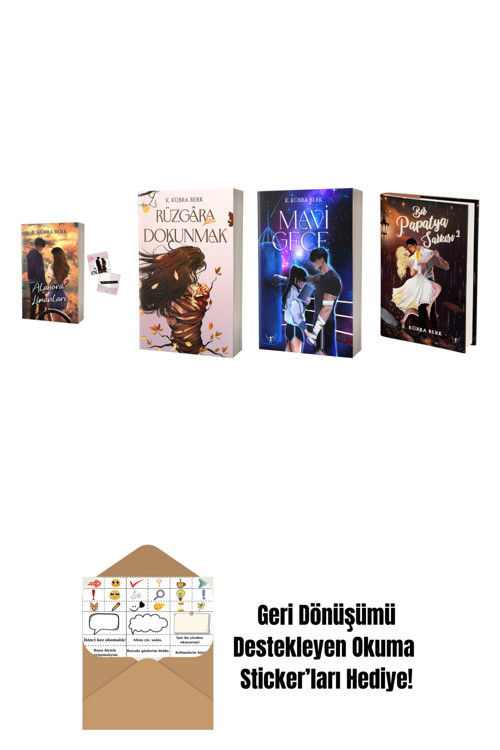 Artemis Yayınları K. Kübra Berk 4 Kitap Set + Okuma Sticker'Ları