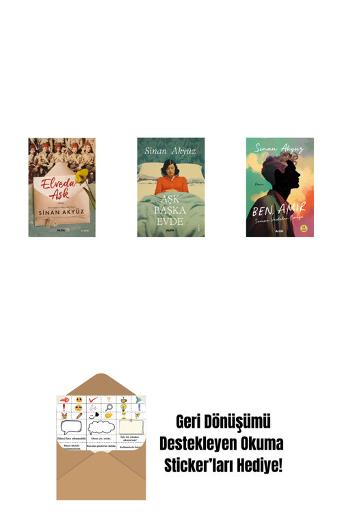 Alfa Yayıncılık Sinan Akyüz 3 Kitap Set + Okuma Sticker'Ları