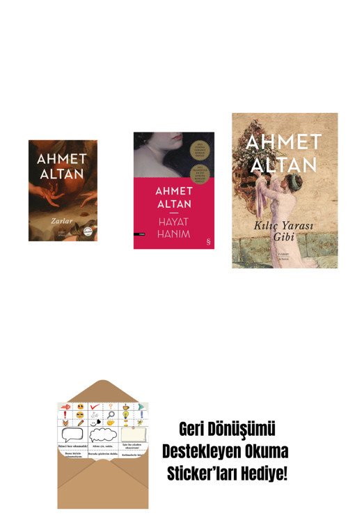 Everest Yayınları Zarlar + Hayat Hanım + Kılıç Yarası Gibi + Okuma Sticker'Ları