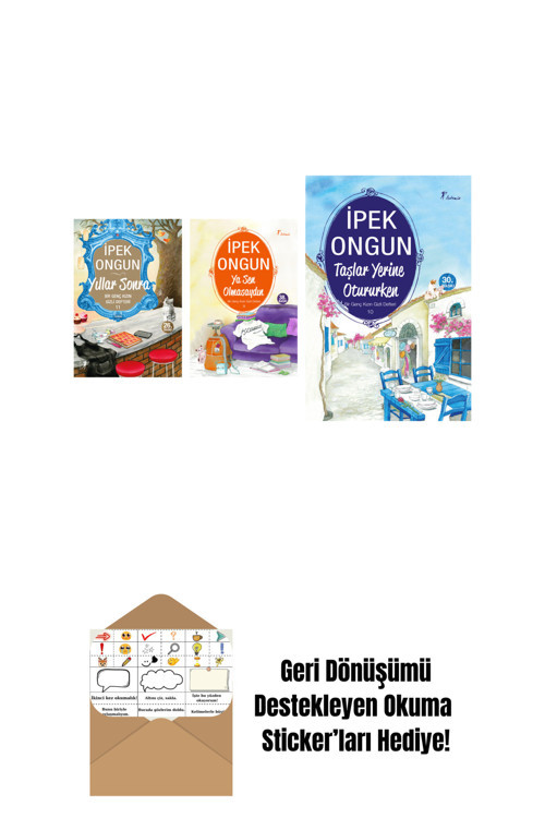 Artemis Yayınları İpek Ongun 3 Kitap Set + Okuma Sticker'Ları