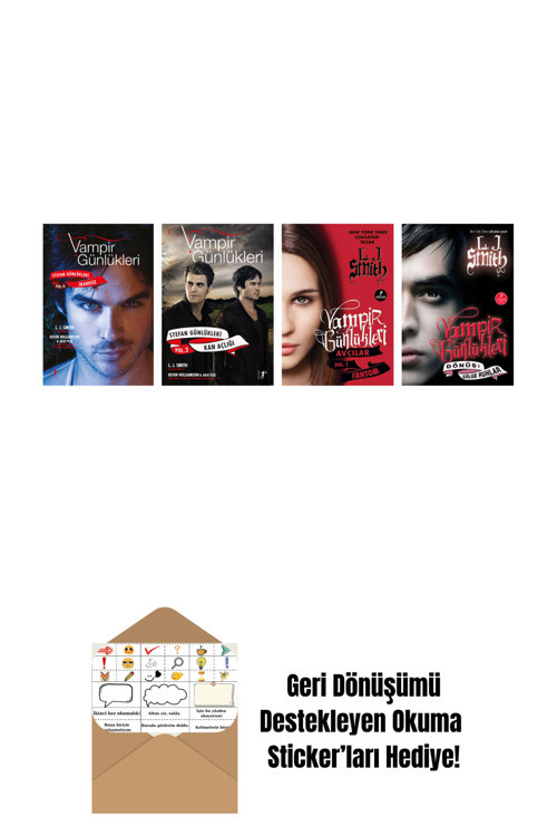 Artemis Yayınları L. J. Smith 4 Kitap Set + Okuma Sticker'Ları