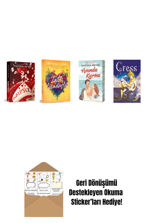 Artemis Yayınları Marissa Meyer 4 Kitap Set + Okuma Sticker'Ları
