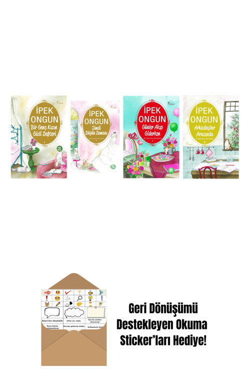 Artemis Yayınları İpek Ongun 4 Kitap Set + Okuma Sticker'Ları