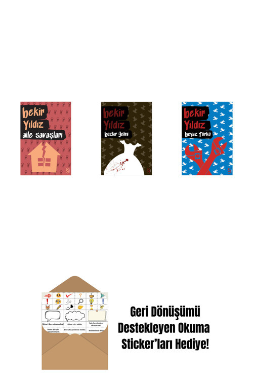 Everest Yayınları Aile Savaşları + Bozkır Gelini + Beyaz Türkü + Okuma Sticker'Ları